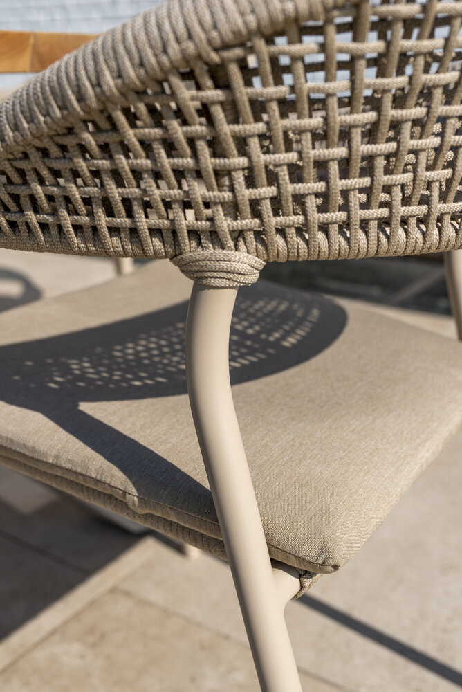 Taste 4SO Sienna Donato dining tuinset 160xH75 cm 7 delig keramiek latte Taste 4SO