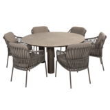 4 Seasons Outdoor Arizona Capalbio dining tuinset 160xH75 cm rond 7 delig keramiek terre 4 Seasons Outdoor 4 Seasons Outdoor Arizona Capalbio dining tuinset 160xH75 cm rond 7 delig keramiek terre 4 Seasons Outdoor