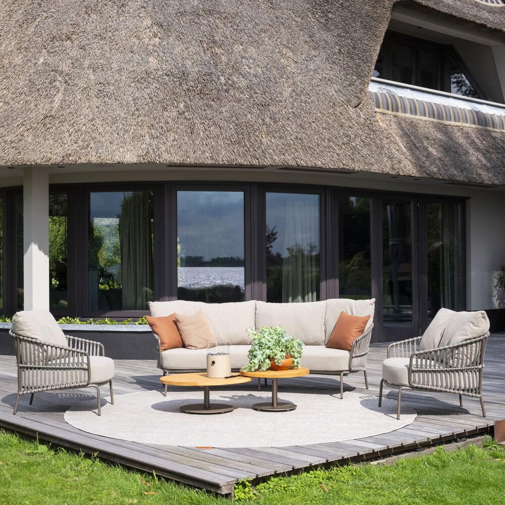 4 Seasons Outdoor Boaz Capalbio stoel bank  loungeset 5 delig keramiek rope terre 4 Seasons Outdoor