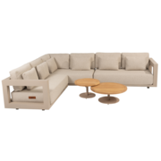 4 Seasons Outdoor Volta Metropolitan hoek loungeset 5 delig teak latte 4 Seasons Outdoor