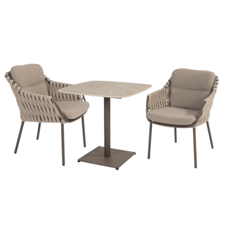 4 Seasons Outdoor Vermont Montera bistro dining tuinset 3 delig  keramiek terre 4 Seasons Outdoor