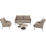 4 Seasons Outdoor Montera stoel bank loungeset 5 delig keramiek rope terre 4 Seasons Outdoor