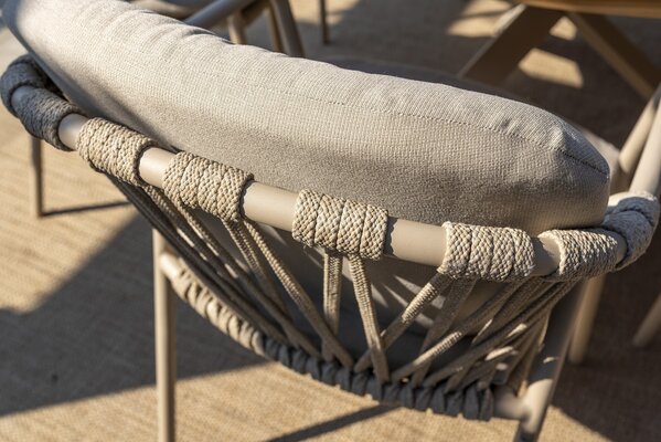 Taste 4SO Manitoba Prado dining tuinset 160 cm rond 7 delig zand teak Taste 4SO Taste 4SO Manitoba Prado dining tuinset 160 cm rond 7 delig zand teak Taste 4SO