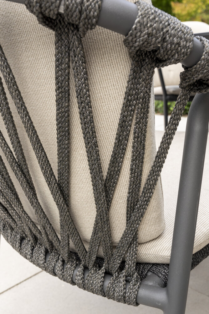 Taste 4SO Manitoba Locarno dining tuinset 160 cm rond 7 delig HPL antraciet 4 Seasons Outdoor Taste 4SO Manitoba Locarno dining tuinset 160 cm rond 7 delig HPL antraciet 4 Seasons Outdoor