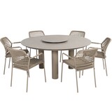 Taste 4SO Barista Donato dining tuinset 160xH75 cm 7 delig keramiek latte Taste 4SO Taste 4SO Barista Donato dining tuinset 160xH75 cm 7 delig keramiek latte Taste 4SO