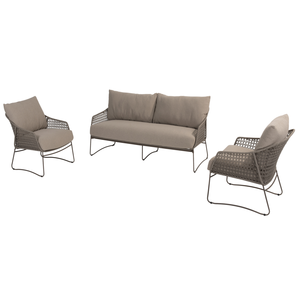 4 Seasons Outdoor Moretti stoel bank loungeset 3 delig rope terre 4 Seasons Outdoor 4 Seasons Outdoor Moretti stoel bank loungeset 3 delig rope terre 4 Seasons Outdoor