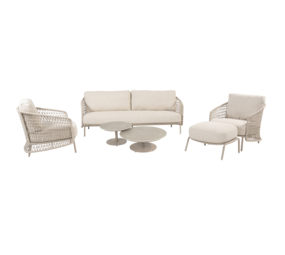 4 Seasons Outdoor Puccini stoel bank loungeset 6 delig keramiek latte 4 Seasons Outdoor