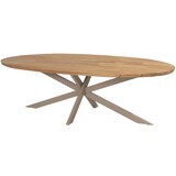 Taste 4SO Prado dining tuintafel ellips 240x115x75 cm teak alu onderstel latte Taste 4SO Taste 4SO Prado dining tuintafel ellips 240x115x75 cm teak alu onderstel latte Taste 4SO