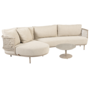 4 Seasons Outdoor Sardinia chaise longue loungeset 3 delig keramiek latte 4 Seasons Outdoor