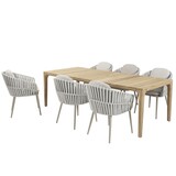 Taste 4SO Eva Liam dining tuinset 240x100xH75 cm 7 delig teak Taste 4SO Taste 4SO Eva Liam dining tuinset 240x100xH75 cm 7 delig teak Taste 4SO