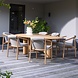 4 Seasons Outdoor Capri Tess barrel dining tuinset 7 delig 240x110xH75 teak 4 Seasons Outdoor 4 Seasons Outdoor Capri Tess barrel dining tuinset 7 delig 240x110xH75 teak 4 Seasons Outdoor