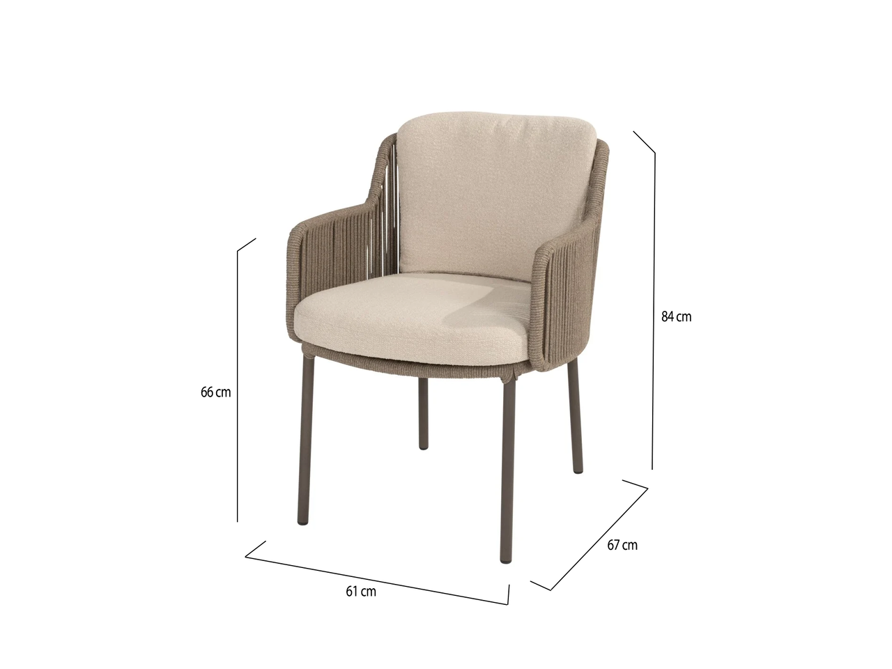 4 Seasons Outdoor Bernini dining tuinstoel terre 4 Seasons Outdoor