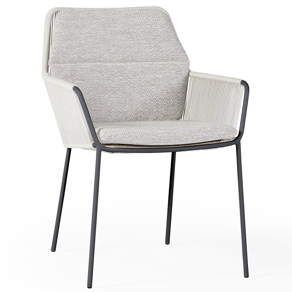 SUNS Punta dining tuinstoel naturel mixed weave camel sand SUNS set van 4 SUNS Punta dining tuinstoel naturel mixed weave camel sand SUNS set van 4