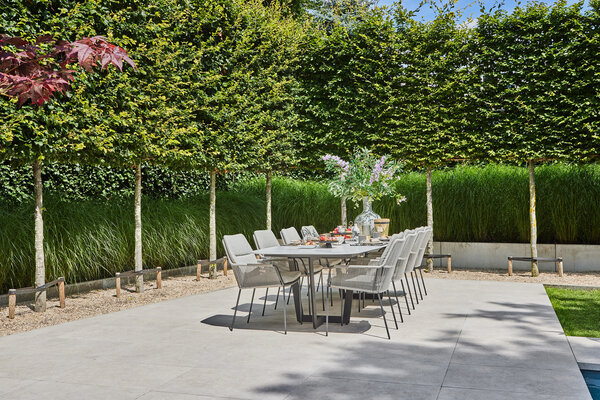 SUNS Punta dining tuinstoel naturel mixed weave camel sand SUNS set van 4 SUNS Punta dining tuinstoel naturel mixed weave camel sand SUNS set van 4