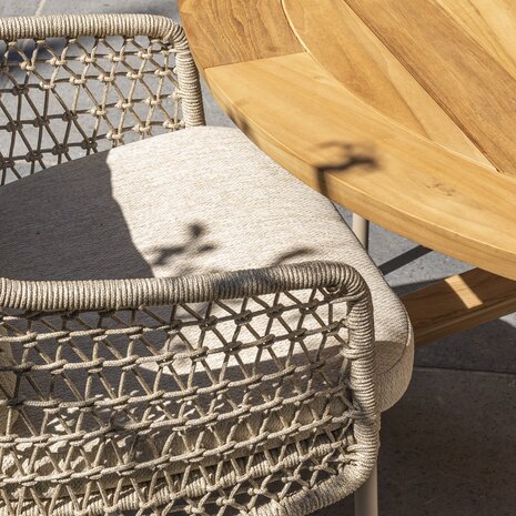 4 Seasons Outdoor Capri Puccini barrel dining tuinset 7 delig 240x110xH75 cm teak latte 4 Seasons Outdoor 4 Seasons Outdoor Capri Puccini barrel dining tuinset 7 delig 240x110xH75 cm teak latte 4 Seasons Outdoor