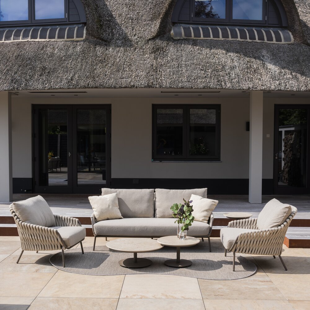 4 Seasons Outdoor Montera stoel bank loungeset 4 delig teak rope terre 4 Seasons Outdoor 4 Seasons Outdoor Montera stoel bank loungeset 4 delig teak rope terre 4 Seasons Outdoor