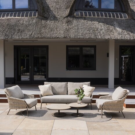 4 Seasons Outdoor Montera stoel bank loungeset 4 delig rope terre 4 Seasons Outdoor