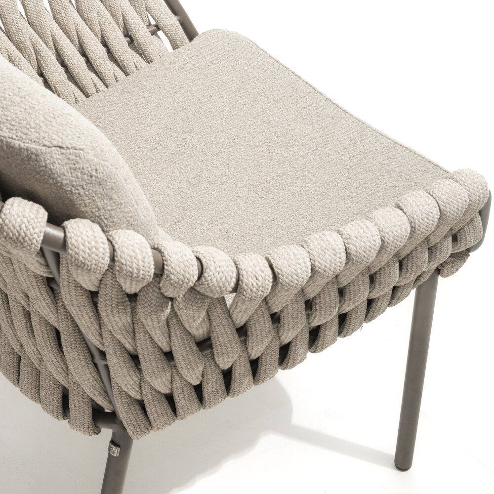 4 Seasons Outdoor Prado Montera barrel dining tuinset 7 delig 240x105xH75 cm keramiek terre 4 Seasons Outdoor