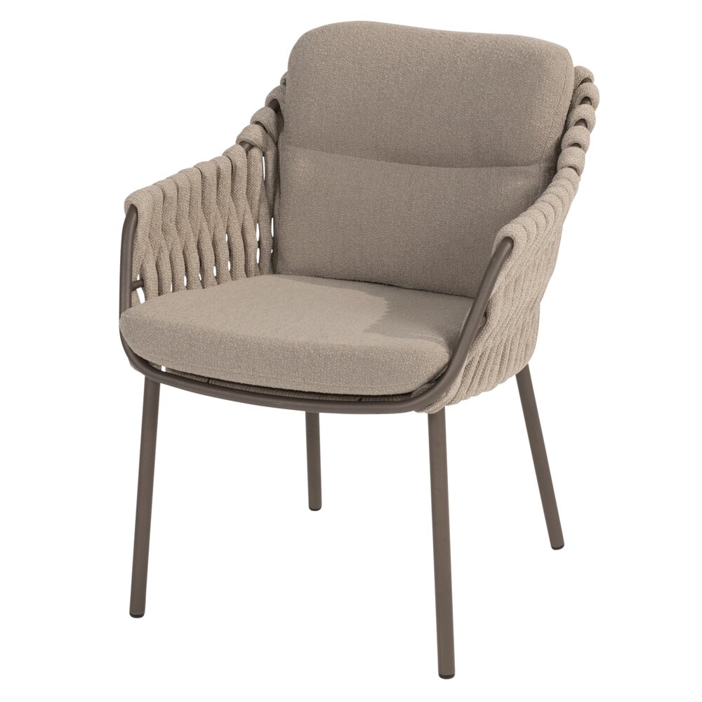 4 Seasons Outdoor Arizona Montera dining tuinset 7 delig 160 cm rond keramiek terre 4 Seasons Outdoor