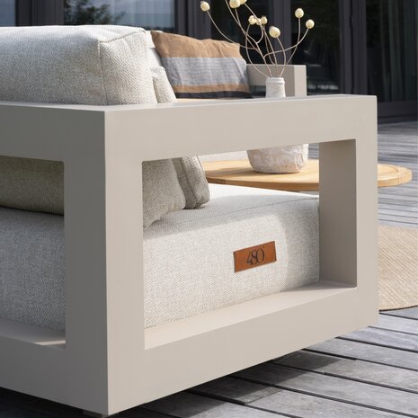 4 Seasons Outdoor Pablo Metropolitan hoek loungeset 5 delig teak latte 4 Seasons Outdoor