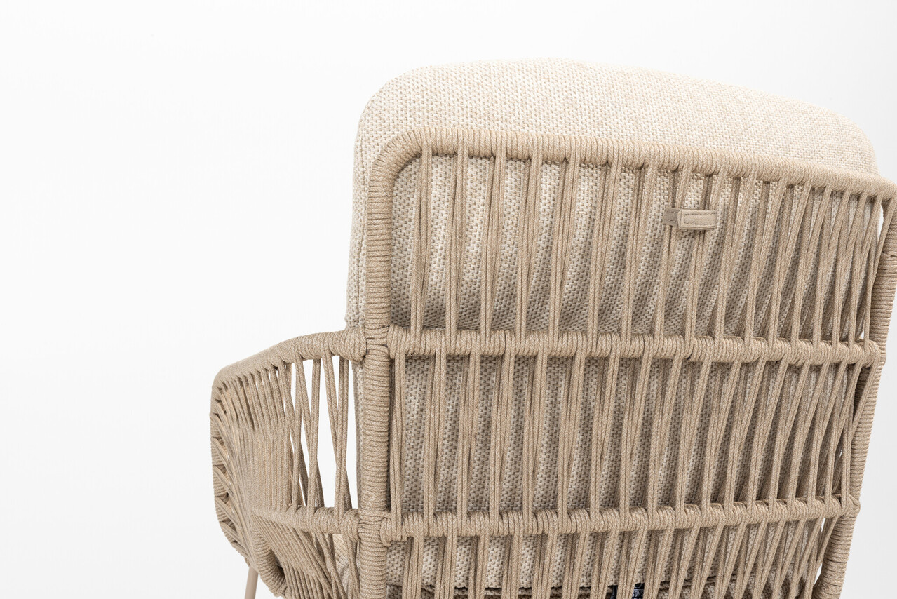 4 Seasons Outdoor Murcia dining stoel rope latte 4 Seasons Outdoor set van 4 4 Seasons Outdoor Murcia dining stoel rope latte 4 Seasons Outdoor set van 4