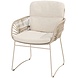 4 Seasons Outdoor Murcia dining stoel rope latte 4 Seasons Outdoor set van 6