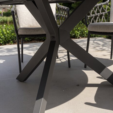 4 Seasons Outdoor Calpi Locarno dining tuinset 160 cm rond 7 delig HPL Antraciet 4 Seasons Outdoor 4 Seasons Outdoor Calpi Locarno dining tuinset 160 cm rond 7 delig HPL Antraciet 4 Seasons Outdoor