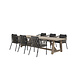 AVH-Collectie Amalfi Ravello dining tuinset 250x100xH76 cm 7 delig rope acacia AVH-Collectie Amalfi Ravello dining tuinset 250x100xH76 cm 7 delig rope acacia