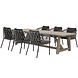 AVH-Collectie Amalfi Ravello dining tuinset 250x100xH76 cm 7 delig rope acacia AVH-Collectie Amalfi Ravello dining tuinset 250x100xH76 cm 7 delig rope acacia
