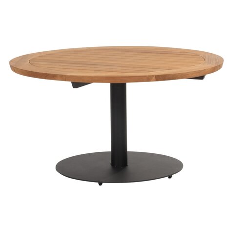 4 Seasons Outdoor Saba Calpi low dining tuinset 5 delig 130 cm rond teak antraciet 4 Seasons Outdoor 4 Seasons Outdoor Saba Calpi low dining tuinset 5 delig 130 cm rond teak antraciet 4 Seasons Outdoor