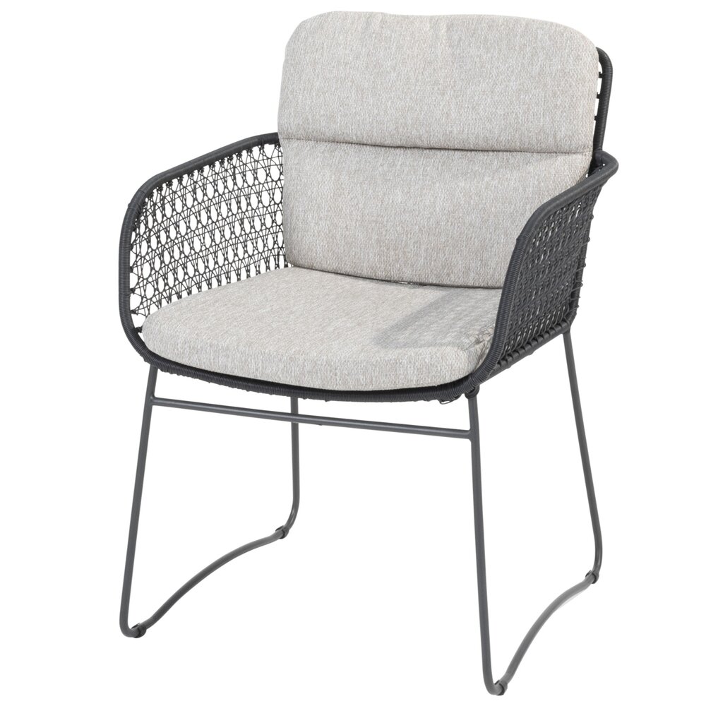 4 Seasons Outdoor Locarno Aprilla dining tuinset 7 delig 160 cm rond HPL antraciet 4 Seasons Outdoor 4 Seasons Outdoor Locarno Aprilla dining tuinset 7 delig 160 cm rond HPL antraciet 4 Seasons Outdoor