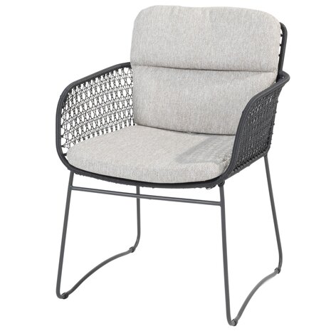 4 Seasons Outdoor Locarno Aprilla dining tuinset 7 delig 160 cm rond HPL antraciet 4 Seasons Outdoor 4 Seasons Outdoor Locarno Aprilla dining tuinset 7 delig 160 cm rond HPL antraciet 4 Seasons Outdoor