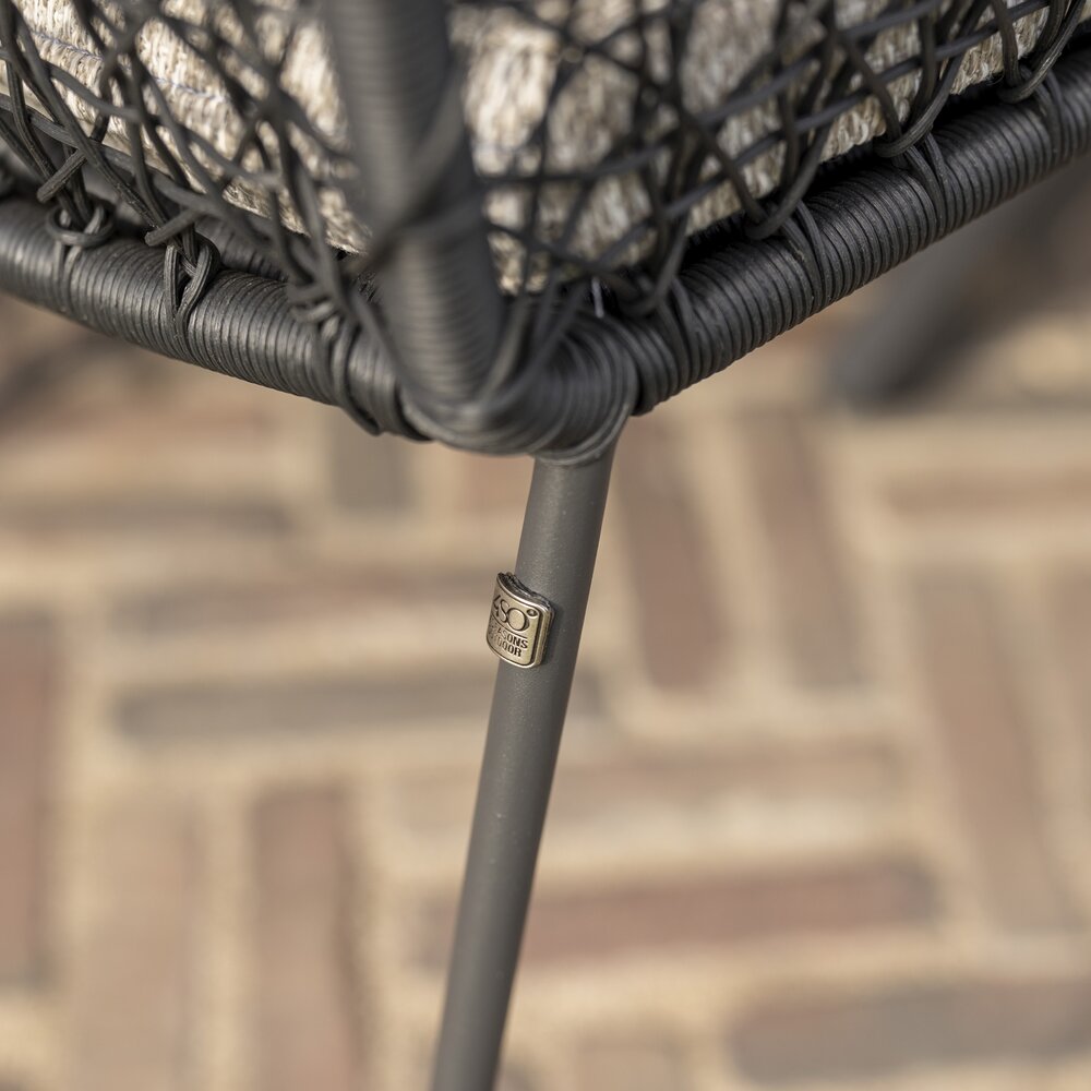 4 Seasons Outdoor Locarno Aprilla dining tuinset 7 delig 160 cm rond HPL antraciet 4 Seasons Outdoor 4 Seasons Outdoor Locarno Aprilla dining tuinset 7 delig 160 cm rond HPL antraciet 4 Seasons Outdoor