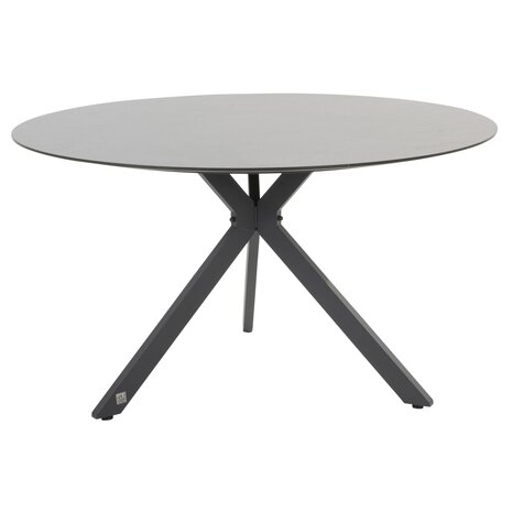 4 Seasons Outdoor Locarno Aprilla dining tuinset 7 delig 160 cm rond HPL antraciet 4 Seasons Outdoor 4 Seasons Outdoor Locarno Aprilla dining tuinset 7 delig 160 cm rond HPL antraciet 4 Seasons Outdoor