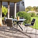 4 Seasons Outdoor Parma tuinstoel stapelbaar antraciet taupe Taste 4SO set van 4 4 Seasons Outdoor Parma tuinstoel stapelbaar antraciet taupe Taste 4SO set van 4