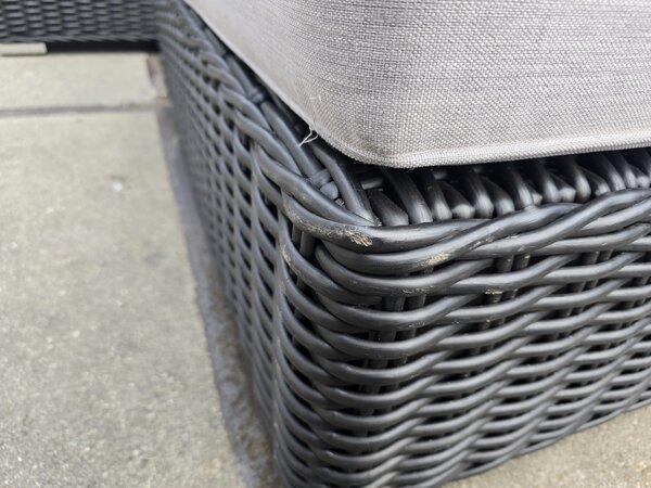 AVH-Collectie Showroommodel Manjavico hoek loungeset 7-delig zwart wicker AVH-Collectie Showroommodel Manjavico hoek loungeset 7-delig zwart wicker