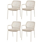 4 Seasons Outdoor Barista dining tuinstoel stapelbaar latte Taste 4SO set van 4 4 Seasons Outdoor Barista dining tuinstoel stapelbaar latte Taste 4SO set van 4