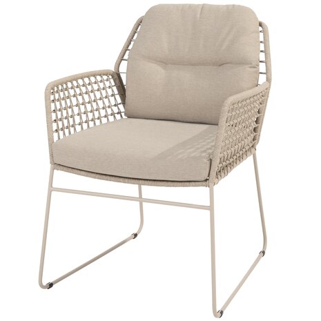 4 Seasons Outdoor Albano dining tuinstoel latte Taste 4SO set van 6