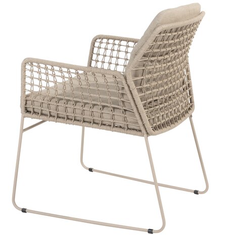 4 Seasons Outdoor Albano dining tuinstoel latte Taste 4SO set van 6