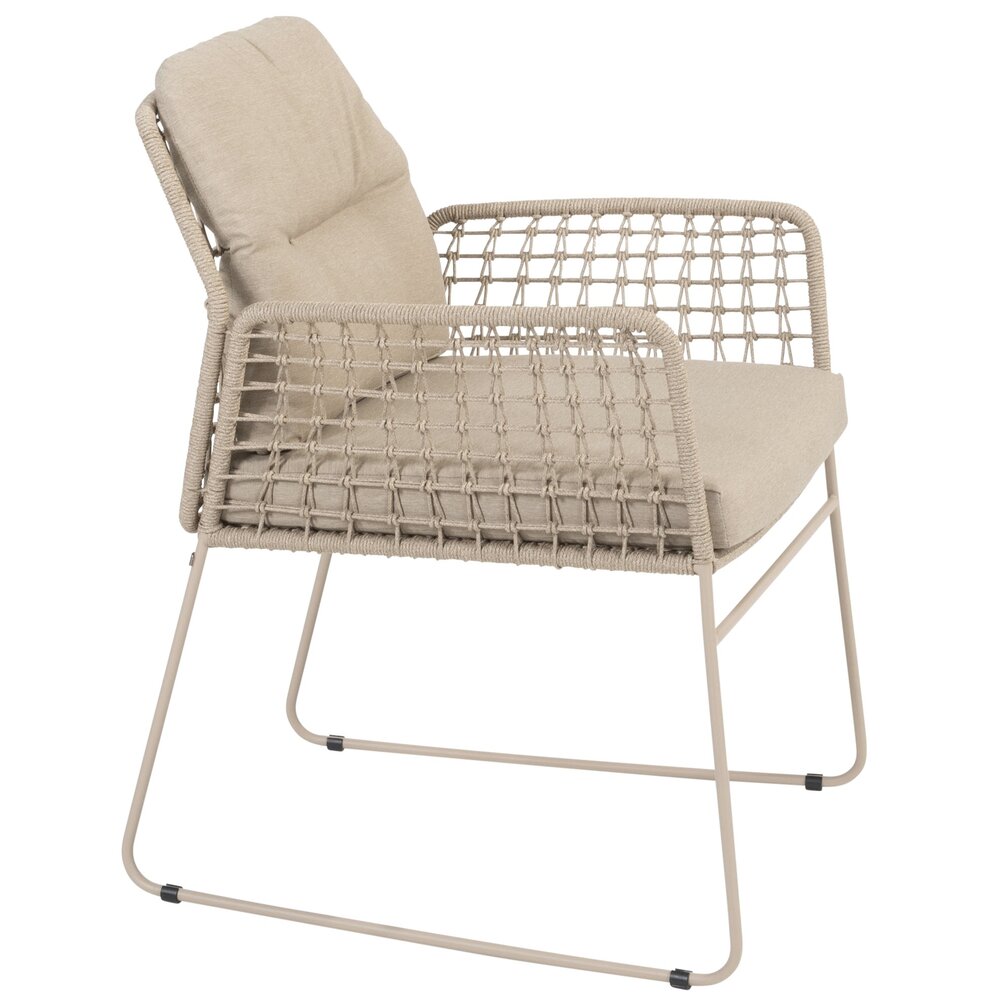 4 Seasons Outdoor Albano dining tuinstoel latte Taste 4SO set van 6