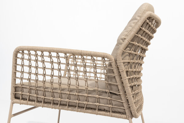 4 Seasons Outdoor Albano dining tuinstoel latte Taste 4SO set van 6