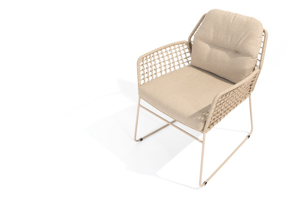 4 Seasons Outdoor Albano dining tuinstoel latte Taste 4SO set van 6