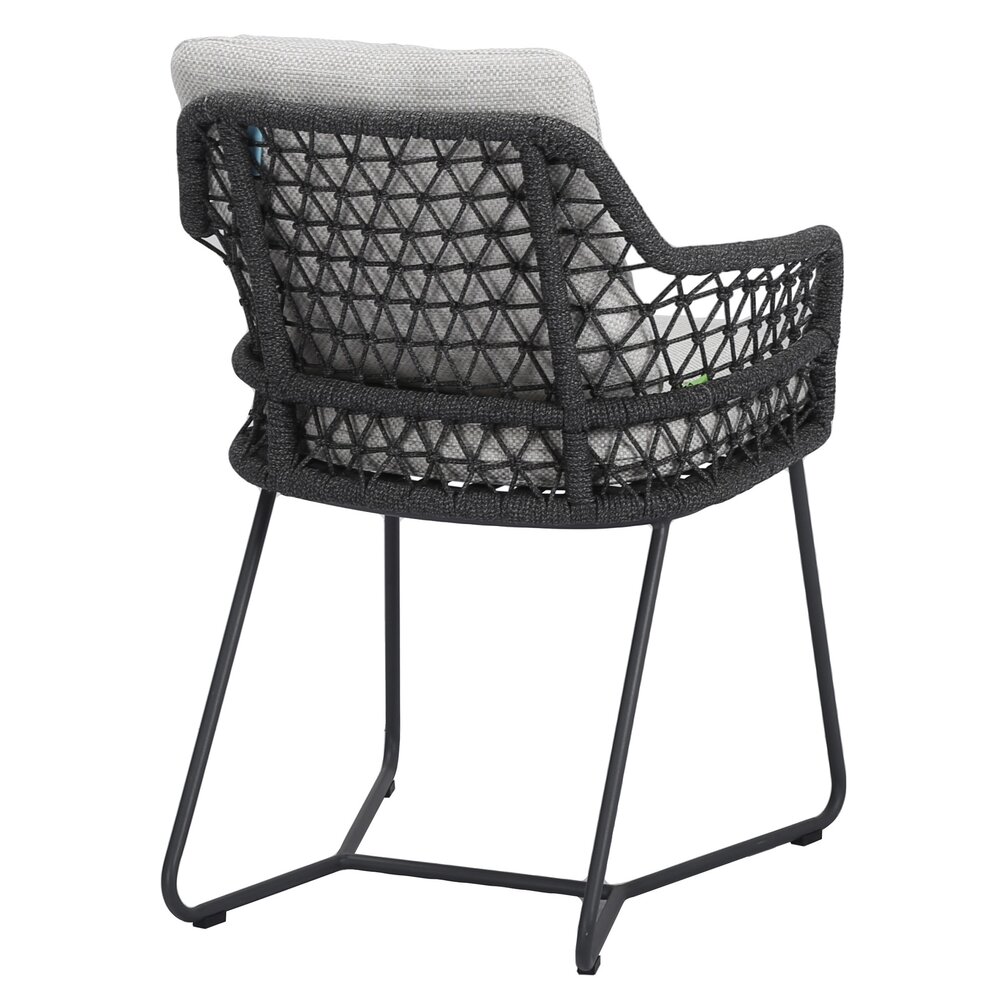 AVH-Collectie Taranto dining tuinstoel antraciet rope AVH-Collectie Taranto dining tuinstoel antraciet rope