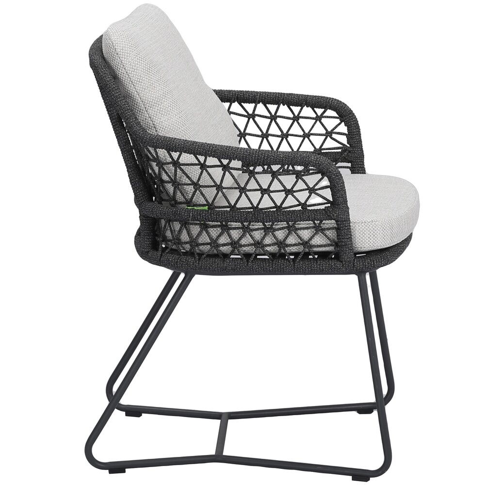AVH-Collectie Taranto dining tuinstoel antraciet rope AVH-Collectie Taranto dining tuinstoel antraciet rope