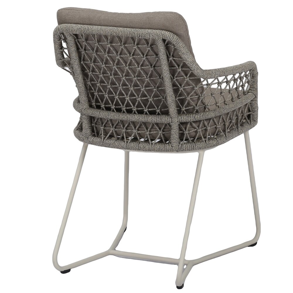 AVH-Collectie Taranto dining tuinstoel natural sand rope latte AVH-Collectie Taranto dining tuinstoel natural sand rope latte