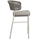 AVH-Collectie Modena barstoel natural sand rope aluminium stapelbaar AVH-Collectie Modena barstoel natural sand rope aluminium stapelbaar
