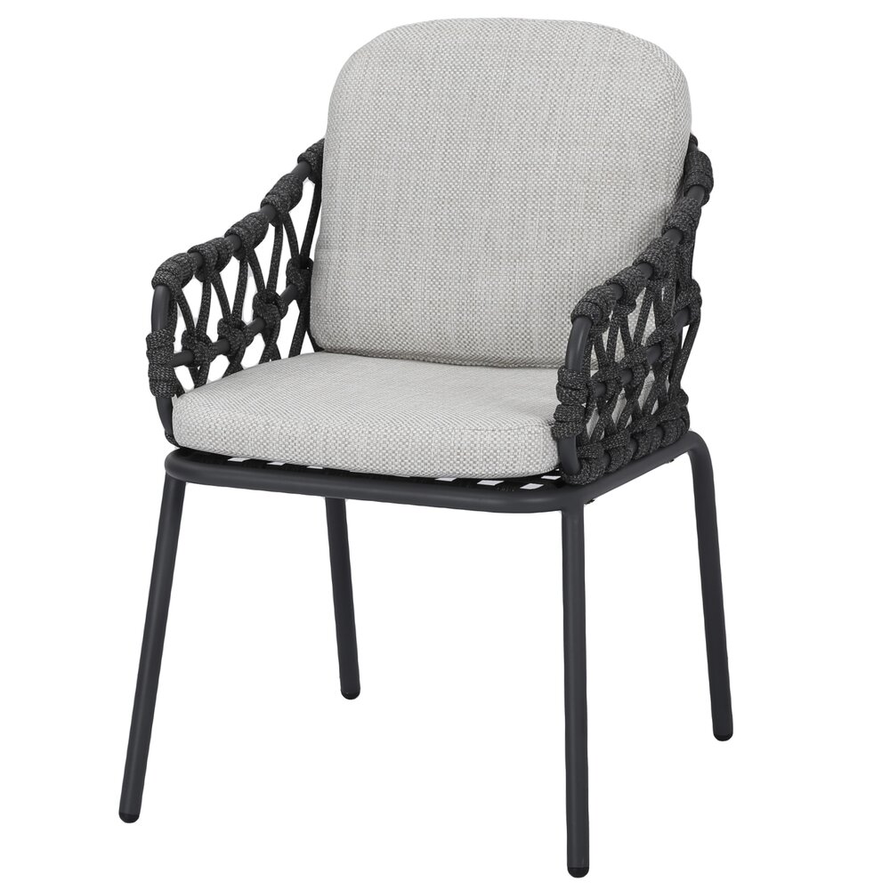 AVH-Collectie Matera dining tuinstoel antraciet rope AVH-Collectie Matera dining tuinstoel antraciet rope