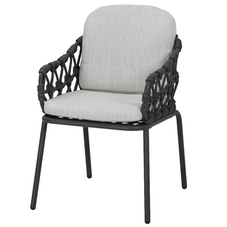 AVH-Collectie Matera dining tuinstoel antraciet rope AVH-Collectie Matera dining tuinstoel antraciet rope