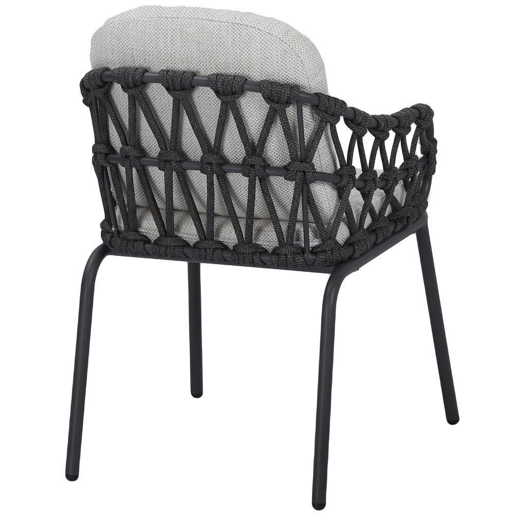 AVH-Collectie Matera dining tuinstoel antraciet rope AVH-Collectie Matera dining tuinstoel antraciet rope