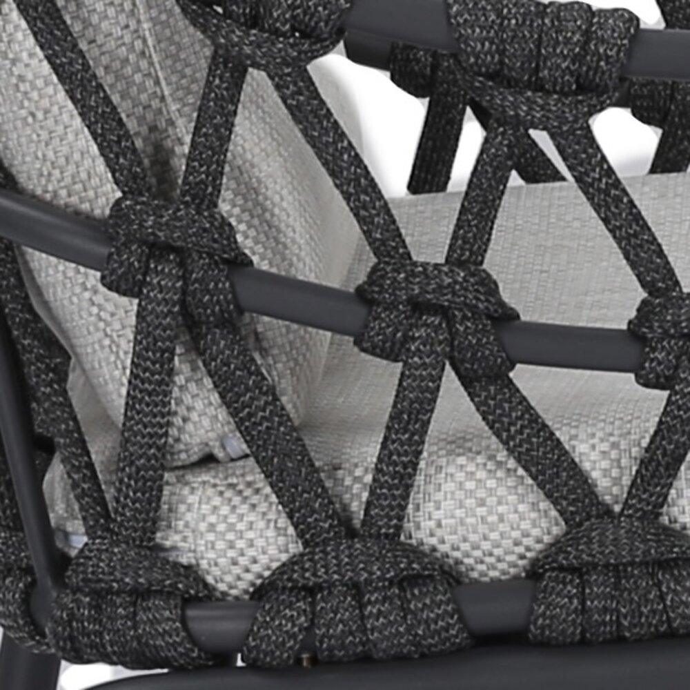 AVH-Collectie Matera dining tuinstoel antraciet rope AVH-Collectie Matera dining tuinstoel antraciet rope